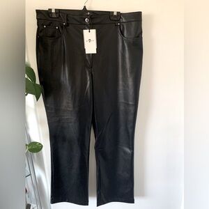 7 FOR ALL MANKIND Trouser Pleather Pant